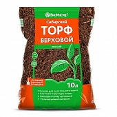 Торф сибирский верховой кислый 10 л (БиоМастер)