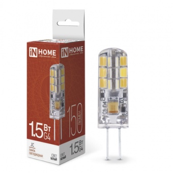 Лампа светодиодная LED-JC 1.5Вт 12В G4 4000К 150Лм IN HOME
