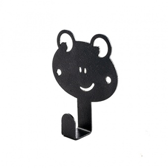 Крючок  настенный 'Лягушонок' металл 8 х 6,7 х 2 см черный Verda Line