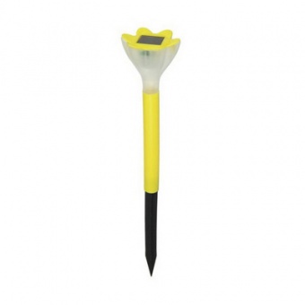 Светильник садовый на солнечной батарее Yellow crocus, 6х30,5 см, 1 LED Uniel