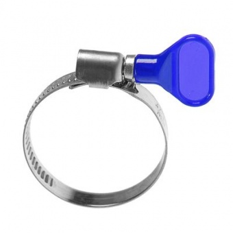 Хомут с бабочкой 12-20 мм (нерж сталь) неперфор,b-9мм [инд.упак][груп.10шт]