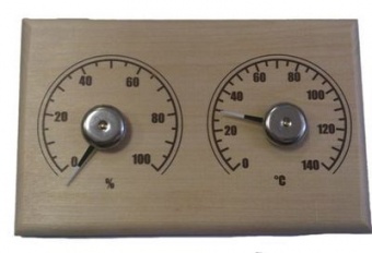 Станция банная термометр-гигрометр прямоугольник сбо-2тг дерево, к/к