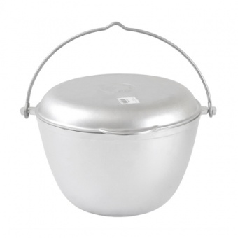 Казан походный алюм 4 л с крышкой сковородкой (Kukmara)