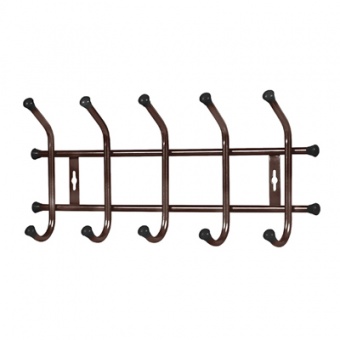 Вешалка металл 5 крючков 47х21,5х8,5 см медный антик ВНТ5/А (Ника)