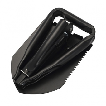 Лопата штыковая саперная ЛКО рельс. сталь `Урожайная сотка` складная с цельномет/чер и V ручкой 60 см S505Y