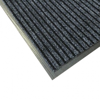 Коврик придверный влаговпитывающий ребристый 50х80 см 'Барьер' серый