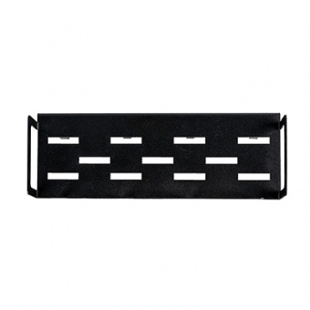 Полка универсальная настенная с крючками металл 30 х 10,5 х 10,5 см черная Verda Line