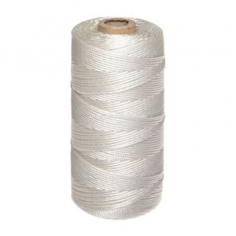 Нить полипропиленовая, крученая 3 пр., d=2 мм, катушка 100 м, белая