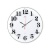 Часы настенные круг d=39см, корпус белый `Классика с узором` Рубин 4040-1243W