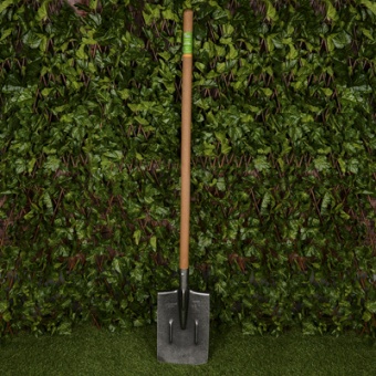 Лопата штыковая ЛКП рельс.сталь `Урожайная сотка` прямоугольная с ребр.жест с краш дер/чер S505-4