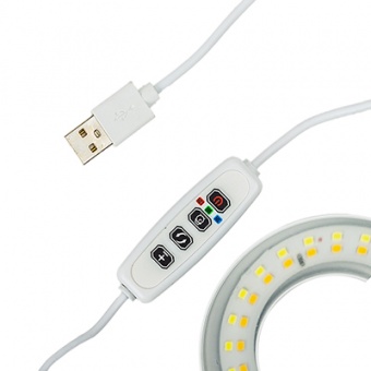 Фитосветильник светодиодный 5 Вт 1 лампа для рассады и растений 'Урожайная сотка' грунтовый и с таймером