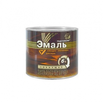 Эмаль для пола АУ золотисто-коричневая быстросохнущая Радуга (1,9 кг) (арт rdg-709)