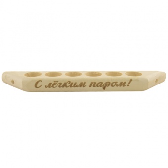 Полка для масла на 6 флаконов липа (Бацькина баня)