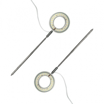 Фитосветильник светодиодный 10 Вт 2 лампы для рассады и растений 'Урожайная сотка' грунтовый и с таймером