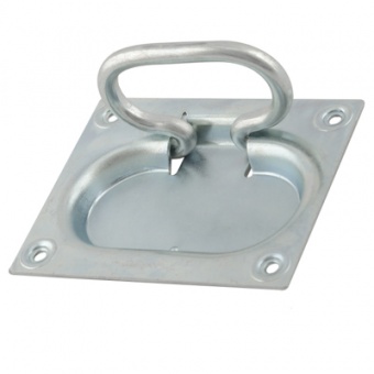 Ручка откидная 100*80 скрытая цинк (К) [инд.уп][груп.5шт]