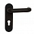 Ручка дверная Апекс HP-72.1303-BL (черн) на планке м/о72 мм д/противопож дв