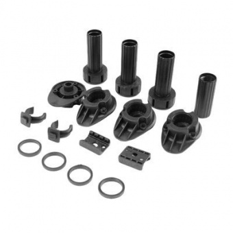 Опора пластиковая регулируемая Н100 мм чёрная Т2/D16 [комплект 4шт.]