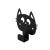 Крючок  настенный 'Котик' металл 8,5 х 8,5 х 2 см черный Verda Line
