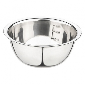 Миска нерж 0,8 л d=16 см мерная шкала Bowl-Roll-16