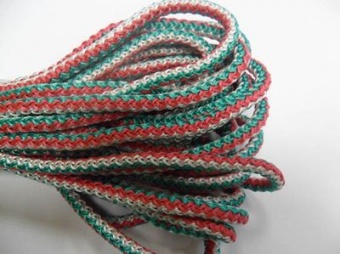 Шнур полипропиленовый, хозяйственный, вязаный, плотный, d=6 мм, 10 м, микс