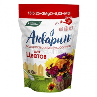 Удобрение Акварин цветочный дой-пак 0,5 кг (БХЗ)