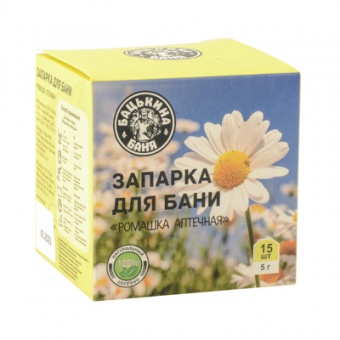 Фильтр-пакеты для заваривания 5 гр 'Ромашка аптечная' 15шт/уп (Бацькина баня)