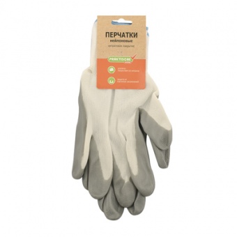 Перчатки  нейлон облив нитрил 'Praktische Home' G-102 с этикеткой-подвесом