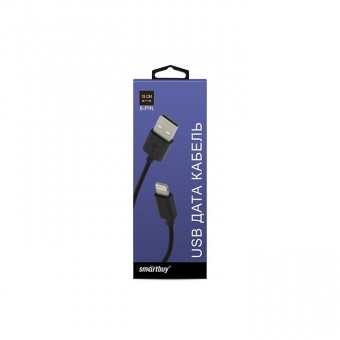 Кабель Smartbuy, USB - Lightning, 3 А, 15 cм, САМАЯ БЫСТРАЯ ЗАРЯДКА , черный