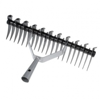 Грабли 21-зубые/11-зубые двухсторонние с прямыми зубьями 'Урожайная сотка' б/ч 9228