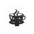 Крючок настенный 'Чашка' металл 6 х 6 х 2 см черный Verda Line Крючок настенный 'Чашка' металл 6 х 6 х 2 см черный Verda Line