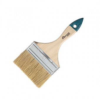 Кисть флейцевая 'Стандарт' КФ-100*12 натуральный ворс, дерев.ручка 'PRAKTISCHE TOOLS'