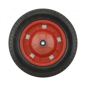 Колесо К Тачке Пенополиуретановое 3.00-8 PU2400-13 (1.65.120PU) (d колеса 360 мм, d ступицы 13 мм, L ступицы 90 мм) (С ВТУЛКОЙ 12,7/10,3 мм)