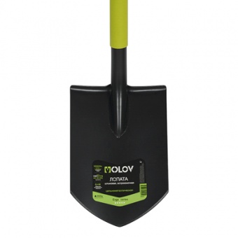 Лопата штыковая остроконечная рельс. сталь `OLOV Эрго` цельнометаллическая с V ручкой 120 см 21802