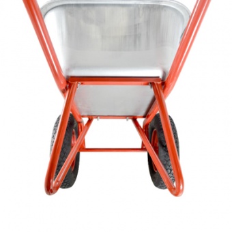 Тачка строительная  'ЧИБИС' 110л/320кг усил (2 пневмокол 3.25-8 оц кузов 0,8 мм неразб рама) 2.110.320