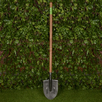 Лопата штыковая ЛКО рельс.сталь `Урожайная сотка` с ребр.жест с краш дер/чер S506-4